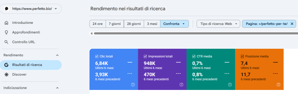 Screenshot GSC